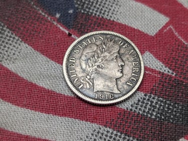 1916 Barber Silver Dime