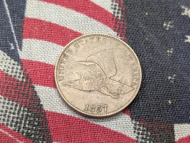1857 Flying Eagle Cent - XF+