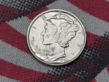 GEM BU - 1941 Mercury Silver Dime