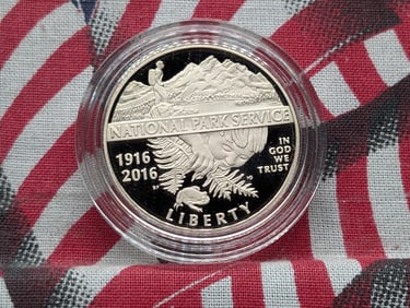 2016-S PROOF National Park Service Commemorative Half Dollar in Capsule