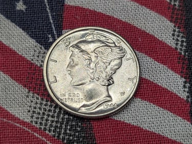 1944-S Mercury Silver Dime - GEM BU