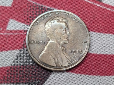 1914-D Lincoln Wheat Cent - VF - KEY DATE!