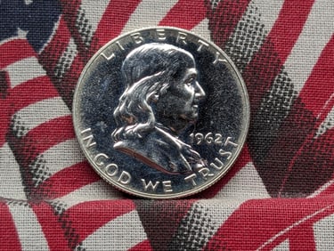 1962 PROOF Franklin Silver Half Dollar