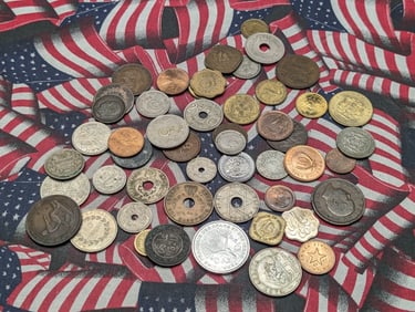 Large Grab Bag of Various Vintage - BETTER DATE - World Coins