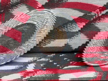 1960-D Lincoln Memorial Cent - Re-Elect Paul F. Schenck to Congress Lucky Penny