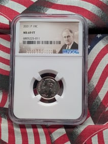 2021-P Roosevelt Dime - NGC MS69 FT