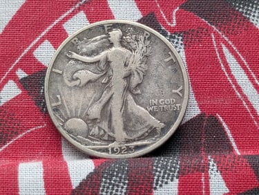 1923-S Walking Liberty Silver Half Dollar - VF