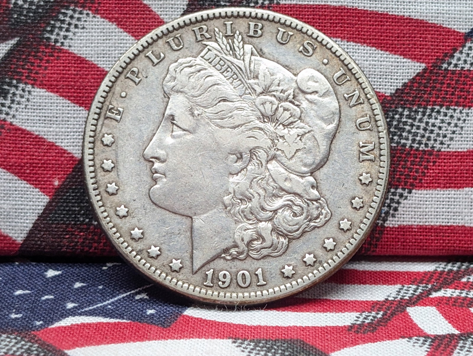 1901-S Morgan Silver Dollar - VF+: 1901-S Morgan Silver Dollar - VF+