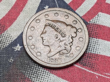 1837 Coronet Head Large Cent - VG/FINE