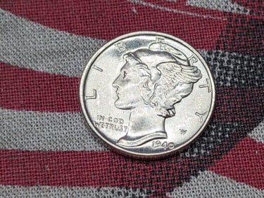 GEM BU - 1940 Mercury Silver Dime