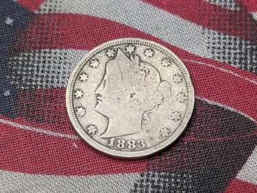 1883 Liberty Head V-Nickel w/ No Cents - GOOD+