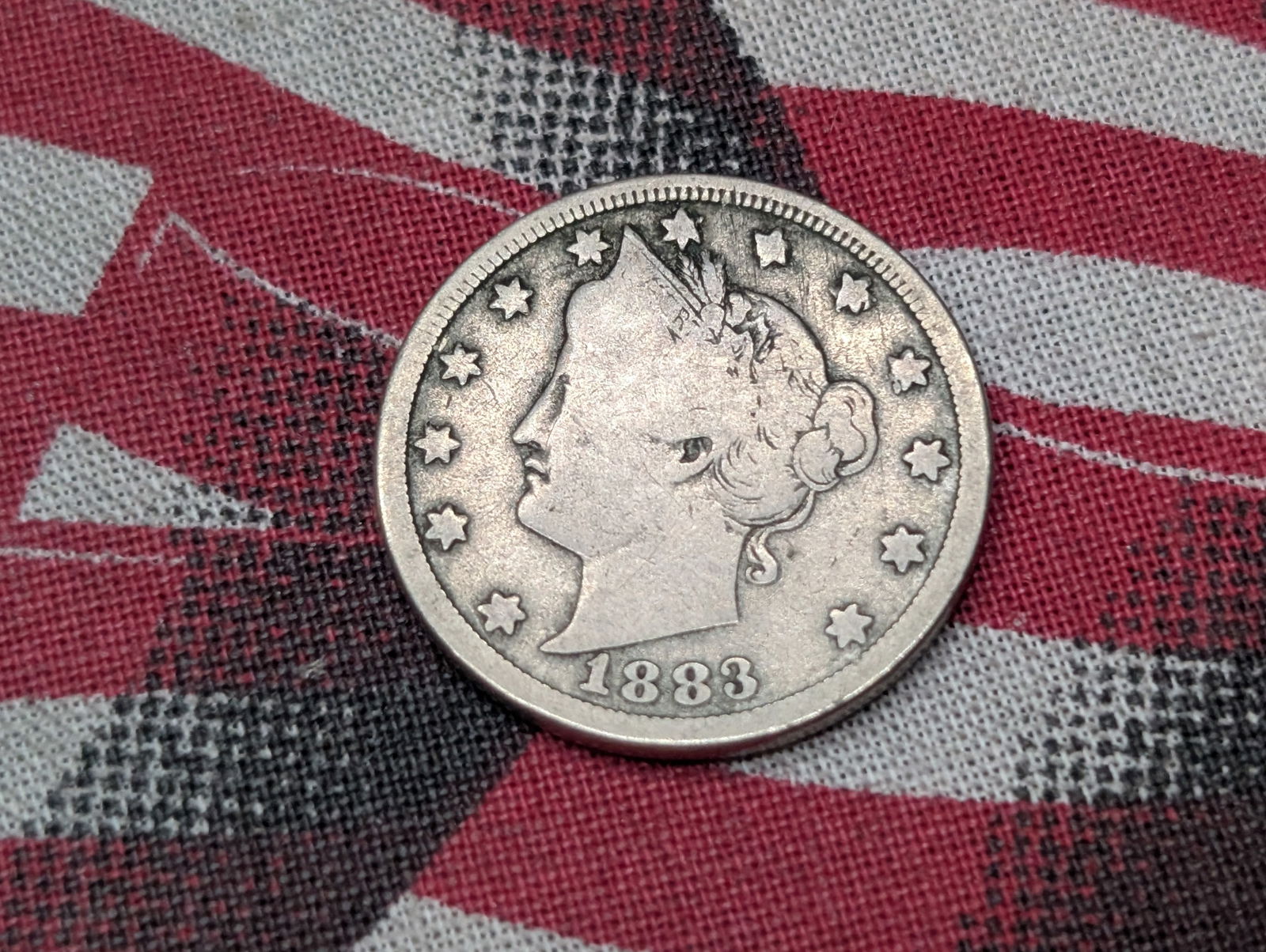 1883 Liberty Head V-Nickel w/ Cents - GOOD+ (1 of 2)