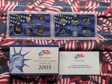 2005-S US Mint Proof Set in OGP w/ COA (11 Coins)