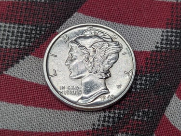 1943 Mercury Silver Dime - BU