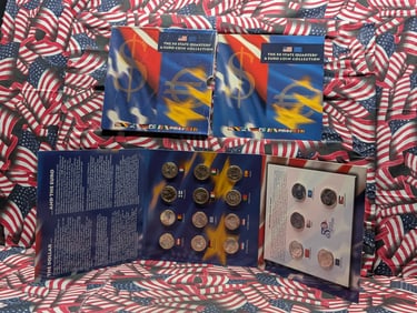 The 50 State Quarters & Euro Coin Collection in OGP (17 Coins)
