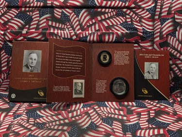 2015-P Truman Presidential One Dollar Reverse Proof Coin and Truman Presidential Silver Medal (99.9%