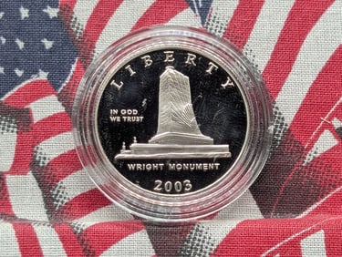 2003-P PROOF Wright Brothers First Flight Commemorative Half Dollar in Capsule