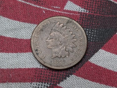 1877 Indian Head Cent - KEY DATE!! - VG - Nicer Than Average!