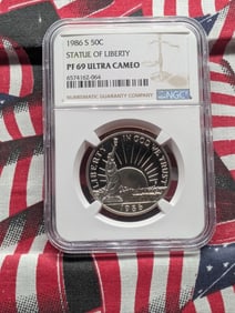1986-S Statue of Liberty US Half Dollar NGC "PF 69 Ultra Cameo"