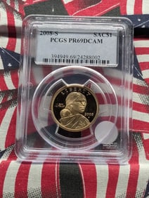 2008-S US Sacagawea Dollar Coin PCGS "PR 69 DCAM"