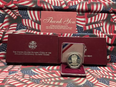 1995-P Atlanta Centennial Olympic One Dollar Coin in OGP