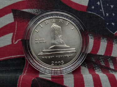 2003-P UNC Wright Brothers First Flight Commemorative Half Dollar in Capsule