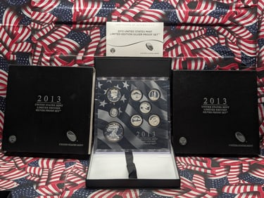 2013-S US Mint Limited Edition Silver Proof Set in OGP w/ COA - (8) Coins - .999 Fine Silver