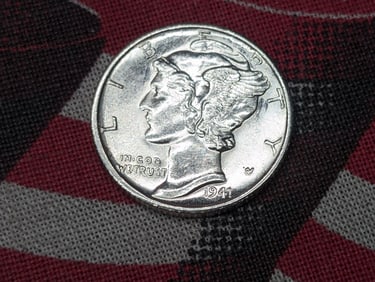 1941-S Mercury Silver Dime - BU