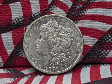 1879-O Morgan Silver Dollar - AU+