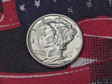 1945-D Mercury Silver Dime - BU