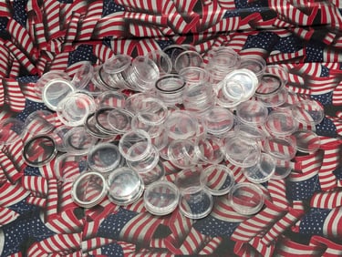 EMPTY - Bag of 100+ Silver Dollar Collector's Capsules