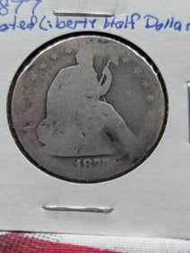 1877 Seated Liberty Half Dollar