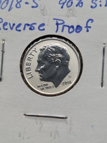 2018-S Roosevelt Dime Reverse Proof - 90% Silver