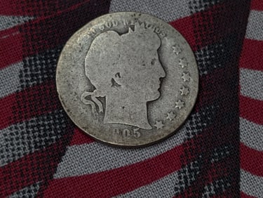 1905-S Barber Silver Quarter