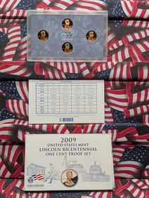 2009-S U.S. Mint Lincoln Bicentennial One Cent Proof Set in OGP w/ COA