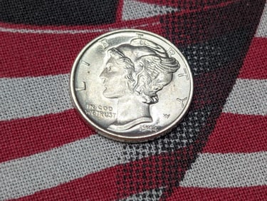 GEM BU - 1944-P Mercury Silver Dime