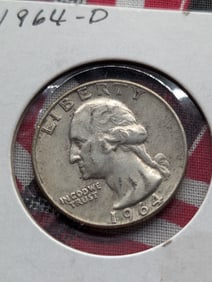 1964-D Washington Quarter - 90% Silver