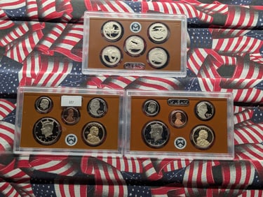 Partial 2014-S & 2021-S U.S. Mint Proof Sets - Includes National Parks Quarters