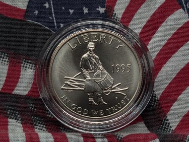 1995-S UNC Civil War Battlefield Commemorative Half Dollar in Capsule