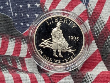 1995-S PROOF Civil War Battlefield Commemorative Half Dollar in Capsule