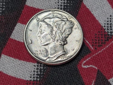 1944 Mercury Silver Dime - BU