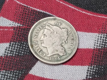 1865 Three Cent Nickel