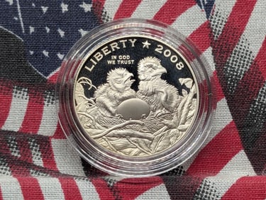 2008-S PROOF Bald Eagle Commemorative Half Dollar in Capsule