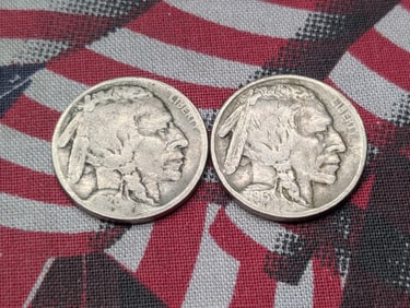 1913 & 1926-S Indian Head Buffalo Nickel