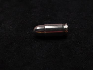 1 Oz. .999 FINE SILVER .45 Cal Pew Pew Designed Bullion Piece
