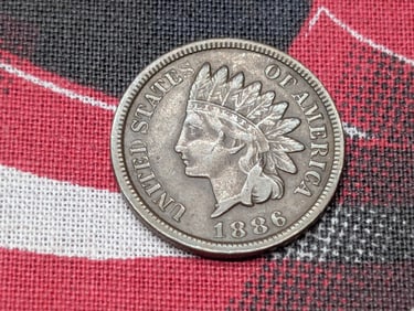 VF - 1886 T-1 Indian Head Cent