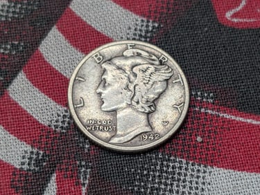 1942/41 Mercury Silver Dime - VF