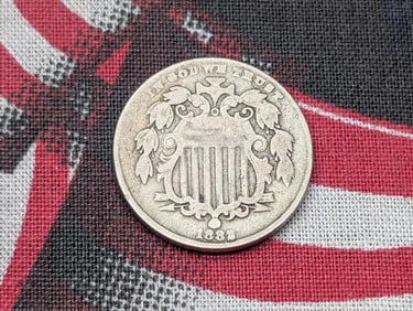 1882 Shield Nickel - VF