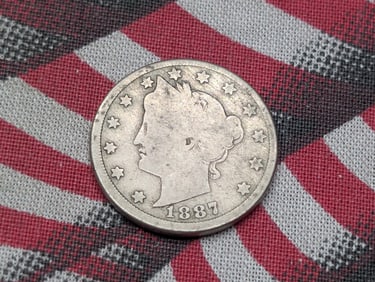 1887 Liberty Head V-Nickel - GOOD+
