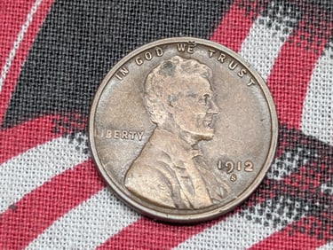 VF - 1912-S Lincoln Wheat Cent